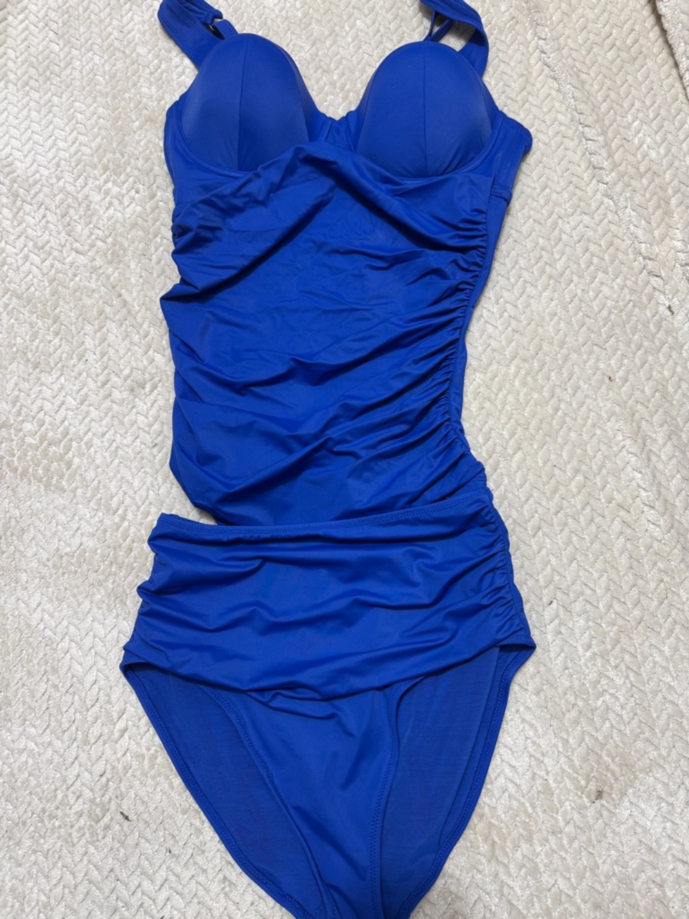 Bare Necessities Royal Blue Ruched One-Piece Swimsuit